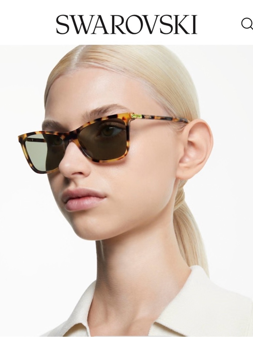 NEW Swarovski Sunglasses
Square shape, SK6004, Brown